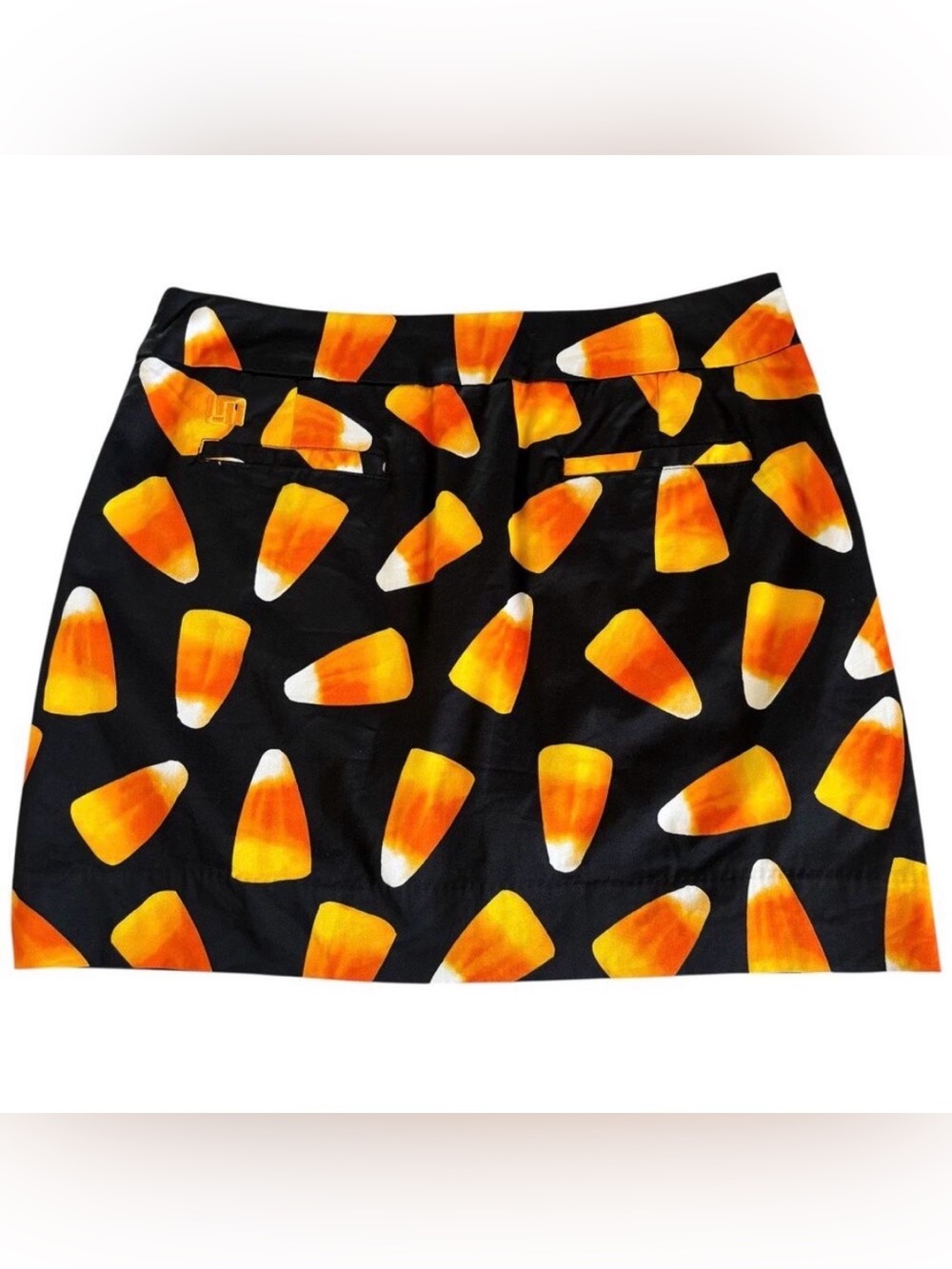 Loudmouth Ladies Classic Golf Skort Halloween Candy Corn Print Size 4